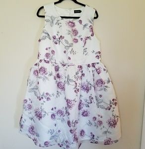 Floral Formal Fit and Flare Dress